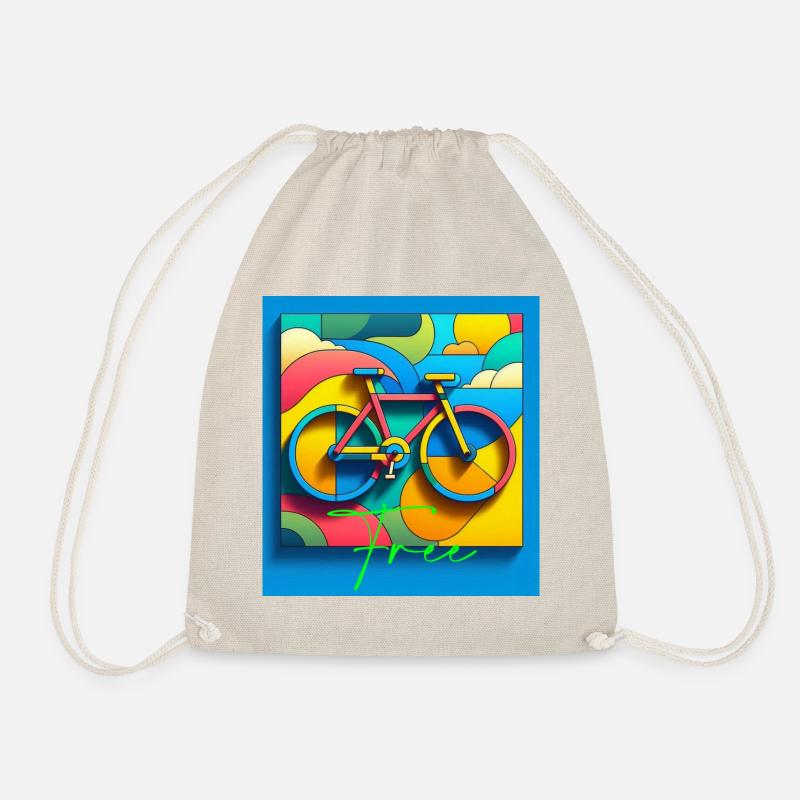 Bike - Drawstring Bag - nature