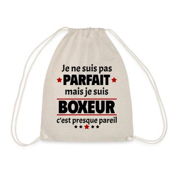 Pas parfait mais boxeur, fête des pères, noël - Sac de sport léger - nature - Devant