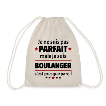 Pas parfait mais boulanger, fête des pères, noël - Sac de sport léger - nature - Devant