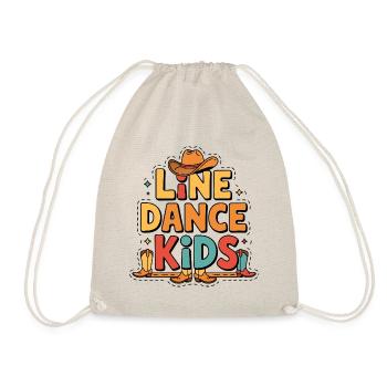 Line Dance Kids Kids Dancing Line Dance - Drawstring Bag - nature - Front