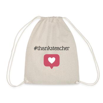 Thanks Teacher - Drawstring Bag - nature - Front