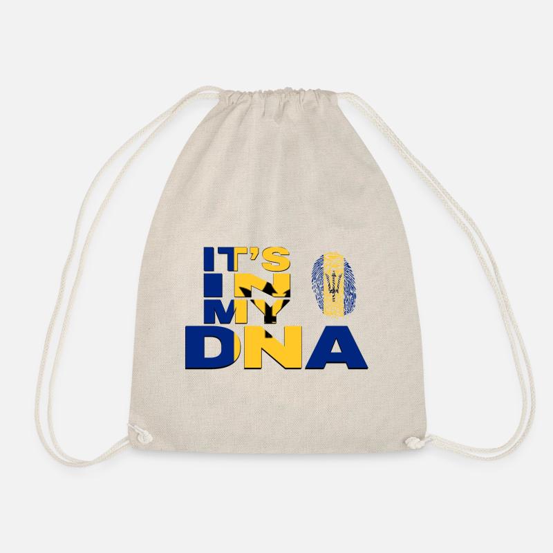 ITS IN MY DNA BARBADOS - Drawstring Bag - nature
