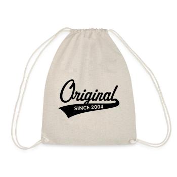 Original Since 2004 (Geburtsjahr, Geburtstag / B) - Turnbeutel - Natur - Vorne