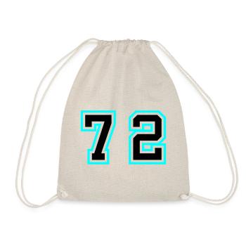 72 Symbole numérique - Sac de sport léger - nature - Devant