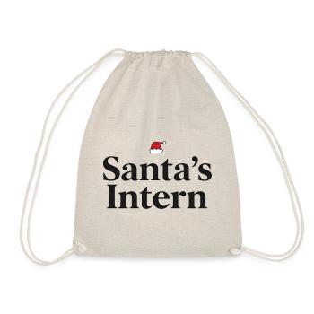 Santa’s Intern Funny Christmas Design - Turnbeutel - Natur - Vorne