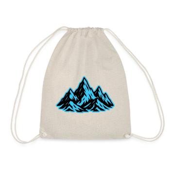 Mountains Summit Icon - Drawstring Bag - nature - Front