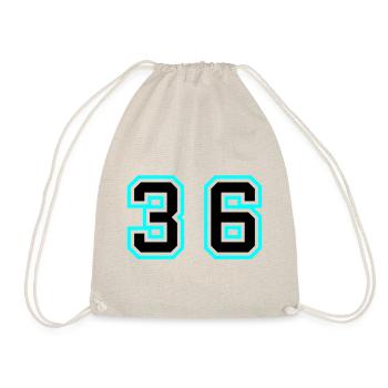 36 Number Symbol - Drawstring Bag - nature - Front