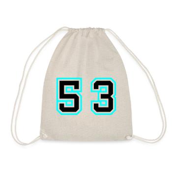 53 Number Symbol - Drawstring Bag - nature - Front