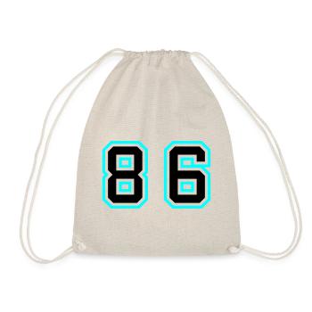 86 Symbole numérique - Sac de sport léger - nature - Devant
