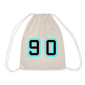 90 Symbole numérique - Sac de sport léger - nature - Devant