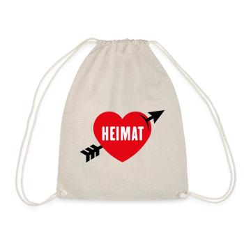 Heimatliebe (Heimat, Heimatland, Heimatstadt / 3C) - Turnbeutel - Natur - Vorne