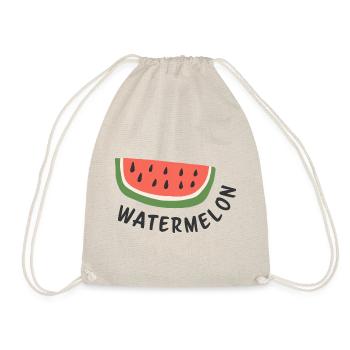 Cadeau d’amateur de fruits d’été avec une jolie chemise en pastèque. - Sac de sport léger - nature - Devant