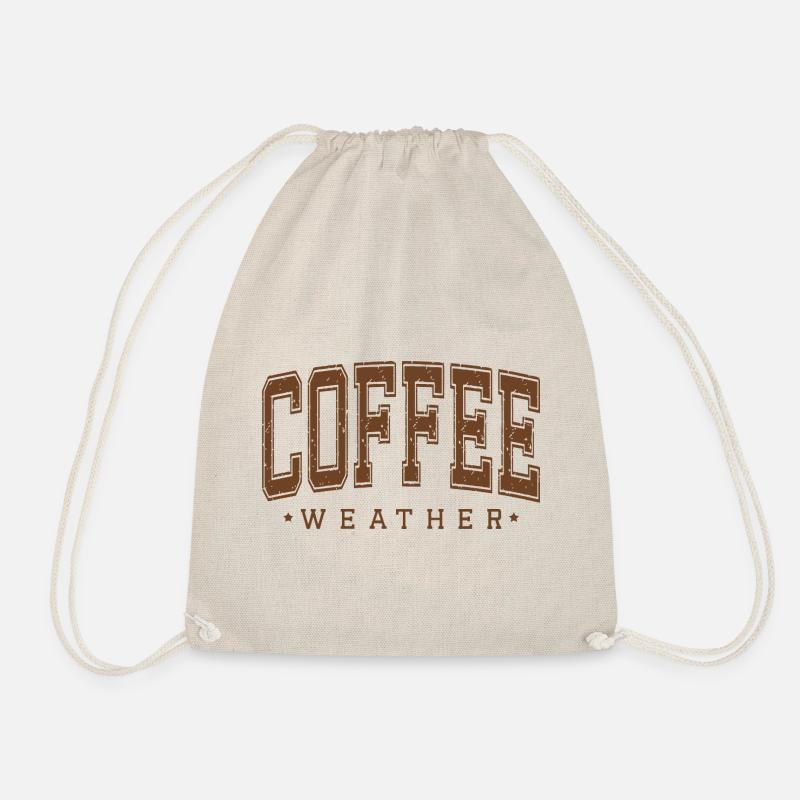 Kaffee Wetter - Turnbeutel - Natur