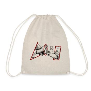 Aikido Technique Kotegaeshi Wrist Lock Budo - Drawstring Bag - nature - Front