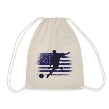 USA Soccer Jersey Drapeau américain - Sac de sport léger - nature - Devant