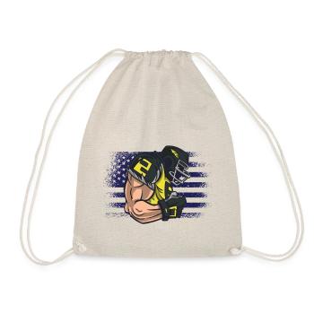 Maillot de football américain Drapeau des États-Unis - Sac de sport léger - nature - Devant