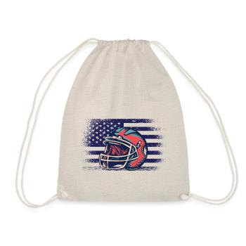 Maillot de football américain Drapeau des États-Unis - Sac de sport léger - nature - Devant