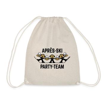 Trio d’équipe de fête après-ski (bière / dessin animé / 3C) - Sac de sport léger - nature - Devant