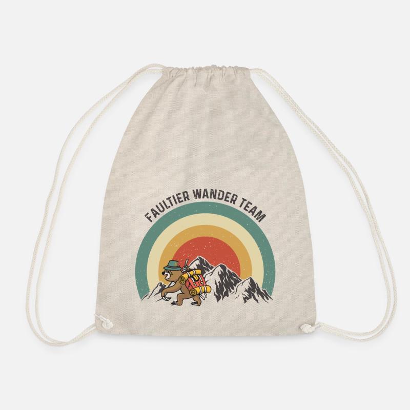Faultier Wander Team - Turnbeutel - Natur