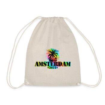 Amsterdam 2024 Holiday Colorful - Drawstring Bag - nature - Front