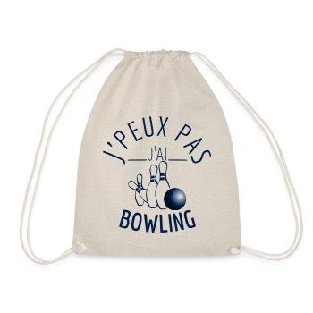 J'peux pas J'ai Bowling - Sac de sport léger - nature - Devant