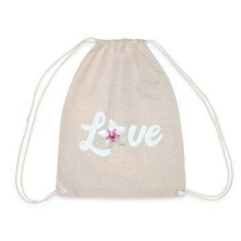 Amoureux de Hoya, fleurs en porcelaine ou fleurs en cire - Sac de sport léger - nature - Devant