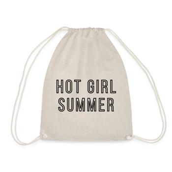 hot Summer dark outline - Drawstring Bag - nature - Front