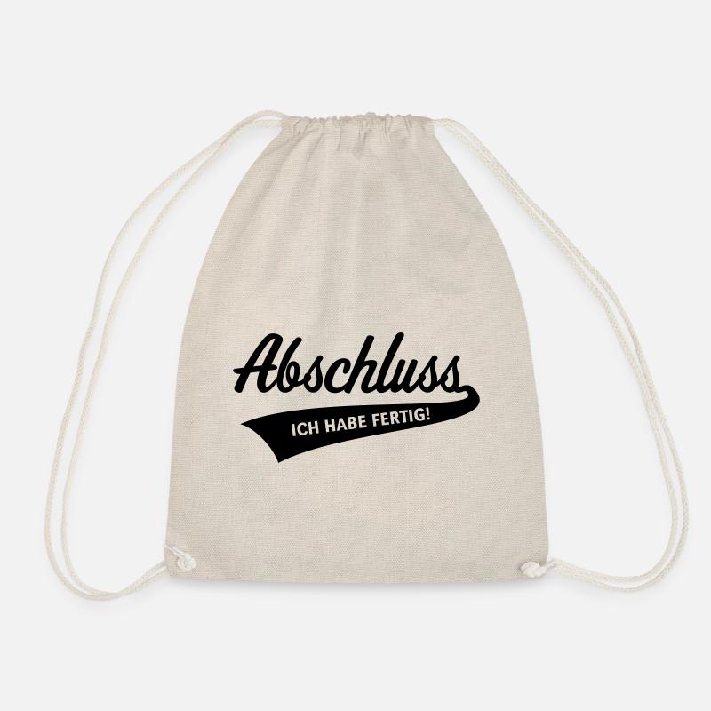 Abschluss – Ich Habe Fertig! (Schulabschluss / B) - Turnbeutel - Natur