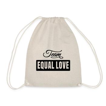 Team Equal Love - Turnbeutel - Natur - Vorne