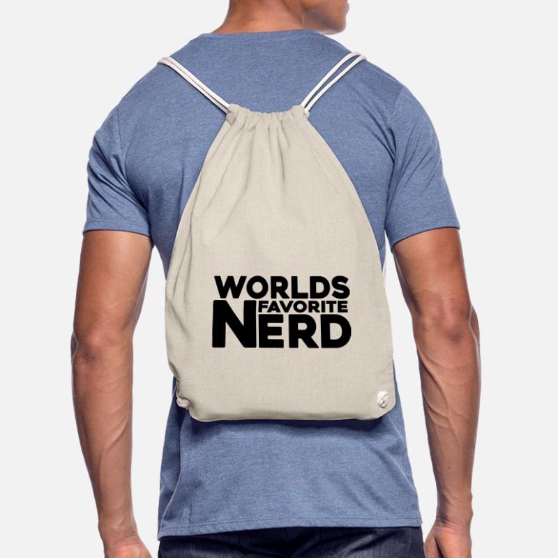 nerd coder iq server Drawstring Bag