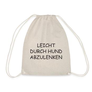 Leicht durch Hund abzulenken Hundeliebe - Turnbeutel - Natur - Vorne