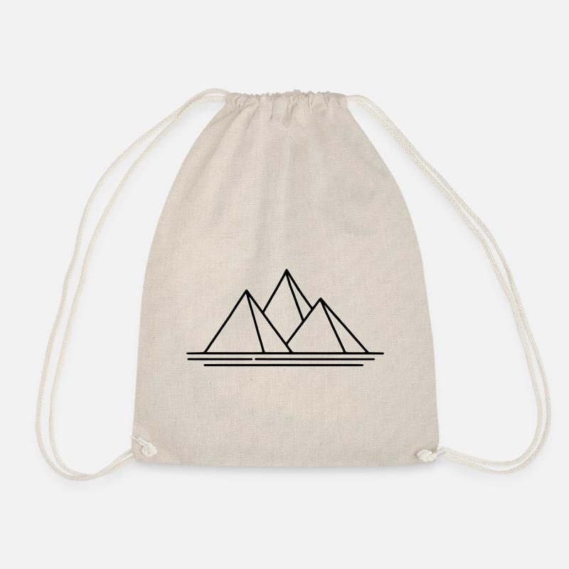 Pyramids - Drawstring Bag - nature