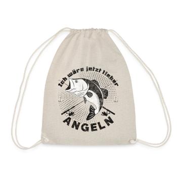 Ich wäre jetzt lieber Angeln - Turnbeutel - Natur - Vorne