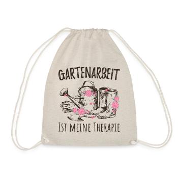 Gartenarbeit ist meine Therapie | Gärtnern Garten - Turnbeutel - Natur - Vorne