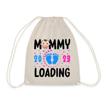 Maman chargeant 2023, future maman 2023 - Sac de sport léger - nature - Devant