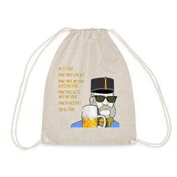 Kaiser Franz Joseph trinkt Bier - Turnbeutel - Natur - Vorne