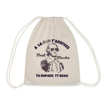 A la RUN t'arrive tout moche tu repars tout beau - Sac de sport léger - nature - Devant