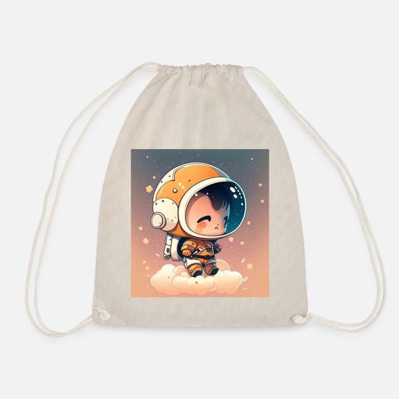 Niedlicher Chibi-Astronaut - Turnbeutel - Natur