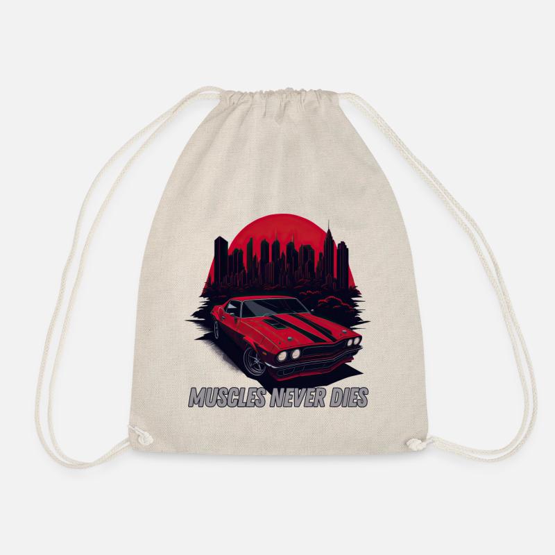 Muscle Car Never Dies - Drawstring Bag - nature