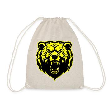 Grizzly Bear Head - Drawstring Bag - nature - Front