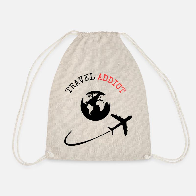 Travel Addict - Drawstring Bag - nature