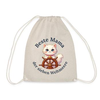 Beste Mama der sieben Weltmeere - Turnbeutel - Natur - Vorne