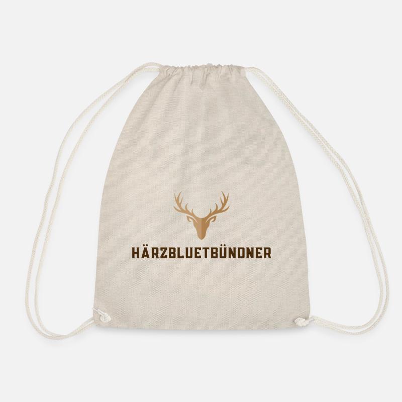 Härzbluetbündner - Turnbeutel - Natur
