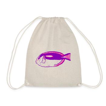 Doctorfisch pink T-Shirt - Drawstring Bag - nature - Front