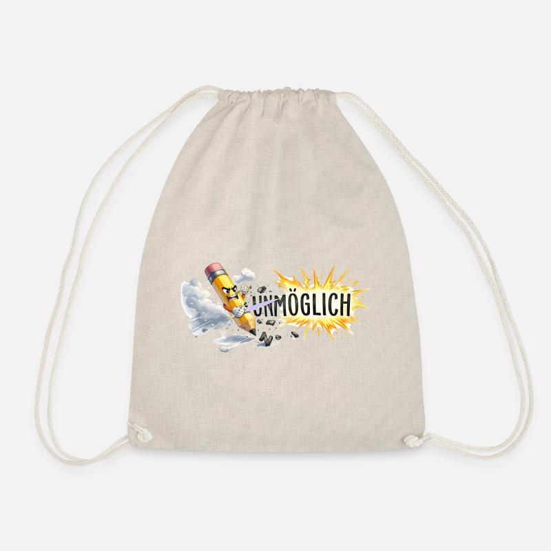 Possible pencil action - Drawstring Bag - nature