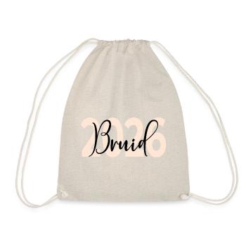 Bruiloft Bruid 2026 - Drawstring Bag - nature - Front