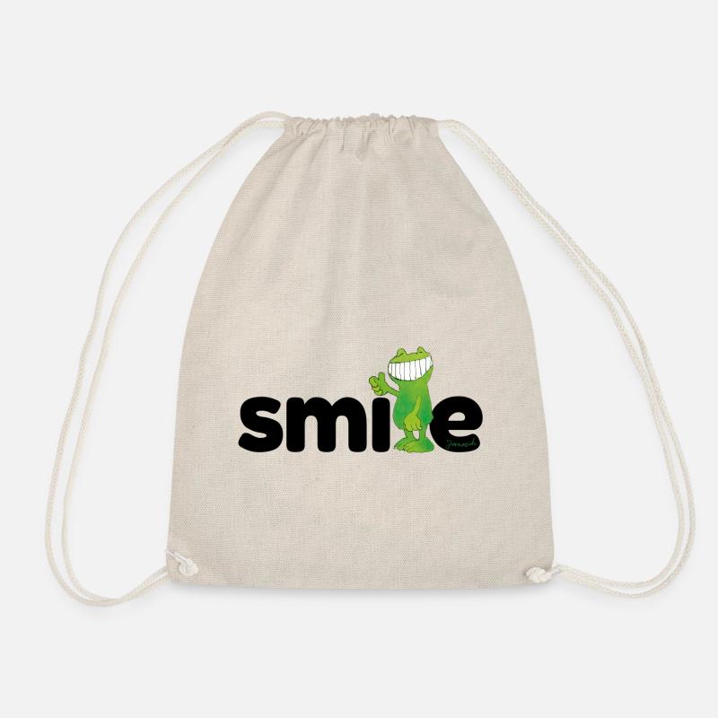 Janosch Günter Kastenfrosch Smile-Design - Turnbeutel - Natur