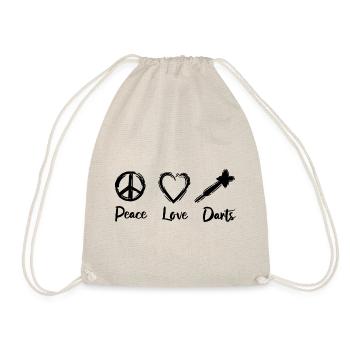 I love darts - Drawstring Bag - nature - Front