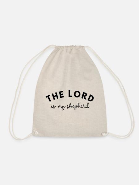 Christliches Geschenk Glaube Bibel Psalm 23 - Turnbeutel - Natur