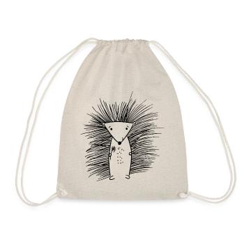 hérisson doux avec fleur - Sac de sport léger - nature - Devant